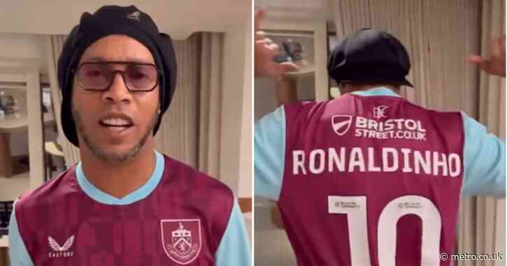 The reason Ronaldinho is celebrating Christmas in a Burnley shirt revealed