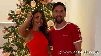 Footballers at Christmas! Stars enjoy festivities with WAGs and children as likes of Cristiano Ronaldo, Lionel Messi and Bernardo Silva pose in calm before the storm ahead of Boxing Day games