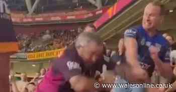 Rugby fan beats up supporter who shouted during minute's silence as crowd cheer