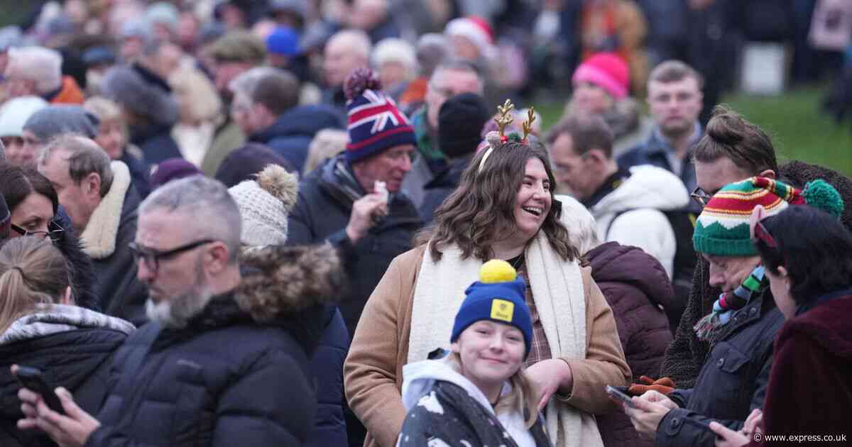 Pictures show royal fans gather on Sandringham estate ahead of King Charles's arrival