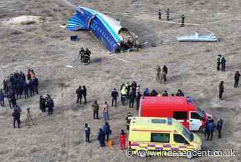 Azerbaijan Airlines plane crashes in Kazakhstan, killing 38 – but 29 survive