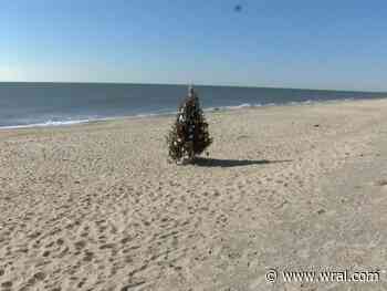 Oak Island Christmas tree on the beach becomes community tradition