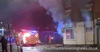 Firefighters rush to blaze at pizza takeaway