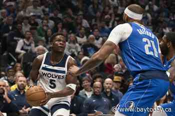 Edwards scores 26, Wolves hold on to beat Mavs 105-99 after Doncic injury