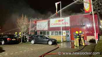 Brand in bandenopslag in Bergen op Zoom onder controle