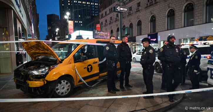 Multiple injured after taxi plows into pedestrians at iconic place on Christmas