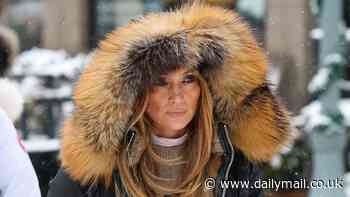 Jennifer Lopez bundles up in fur-lined parka and fuzzy boots as she enjoys a white Christmas in Aspen