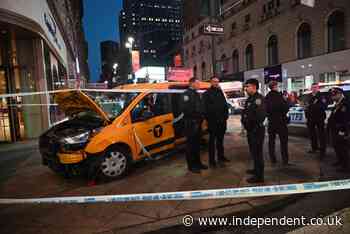 Child among seven injured after taxi crashes into pedestrians outside Macy’s in New York on Christmas Day