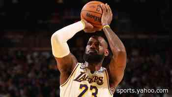 James sets Christmas Day record in Lakers win