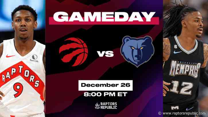 Gameday: Raptors @ Grizzlies, December 26