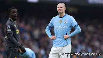 Man City 1-1 Everton: Erling Haaland misses a penalty as champions' miserable run of form continues