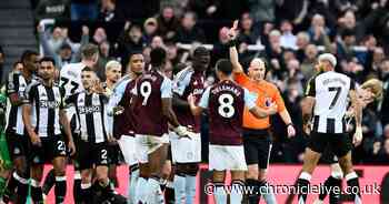 'You can't' - Newcastle handed new Jhon Duran red card referee verdict after Aston Villa chaos