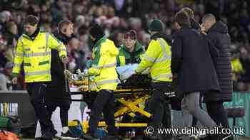 West Ham star Lukasz Fabianski carried off on a stretcher after seven-minute delay following head injury in Hammers' clash at Southampton