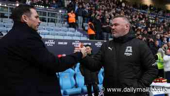 Wayne Rooney's Plymouth are HAMMERED 4-0 by Frank Lampard's Coventry in first-ever meeting of former England team-mates - as pressure mounts on beleaguered under-fire Argyle boss