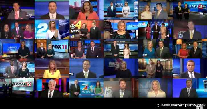 Creepy Video Captures Dozens of News Broadcasts Airing Same Word-for-Word Attack on So-Called 'Misinformation'