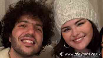 Selena Gomez and fiance Benny Blanco look cozy in holiday snap weeks after engagement