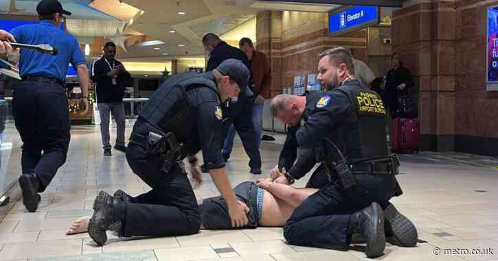 Three shot and one stabbed at airport on chaotic travel day