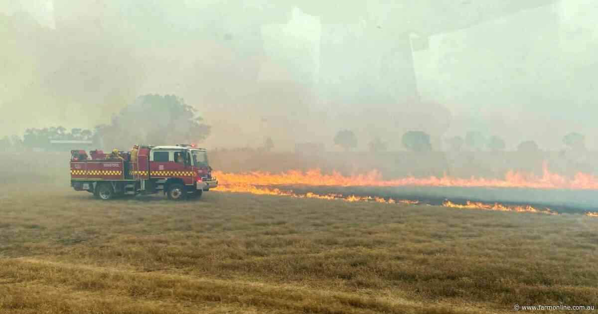 Grampian bushfire rages; livestock losses kept to a minimum, farm gear lost