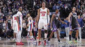 Watch Jaden Ivey's game-winning four-point play complete Pistons' comeback to beat Kings