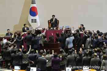 South Korea's opposition-controlled National Assembly votes to impeach acting President Han