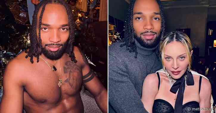 Madonna, 66, had a thirsty Christmas with topless younger boyfriend Akeem Morris, 28