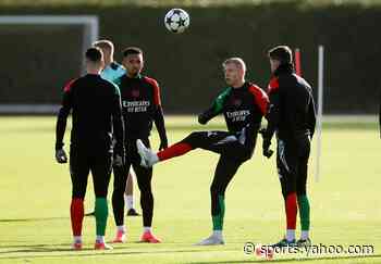 Injured Arsenal 28yo pictured in training ahead of Ipswich clash