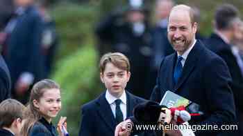 Prince William has George and Charlotte in giggles in moment you might have missed