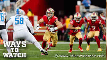 Ways to Watch and Listen: Lions vs. 49ers | Week 17 'Monday Night Football'