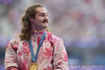 CP NewsAlert: Olympic hammer throw champion Katzberg is CP male athlete of the year