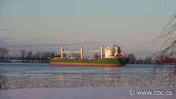 Tugboats, crews try to refloat ship stuck in St. Lawrence River near Montreal