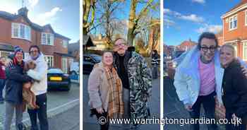 Excited residents take pictures with cast of Brassic as filming takes place in Orford