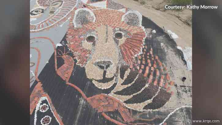 New Mexico artist completes rock project at NMSU golf course