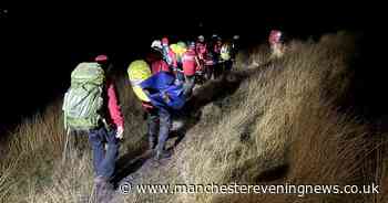 Woman carried off hill in stretcher for three hours in Christmas Day rescue