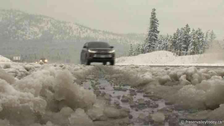 More snow expected for highways connecting the Fraser Valley to the B.C. Interior