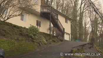 Gorgeous Portland Craftsman home on verge of destruction after festive landslide