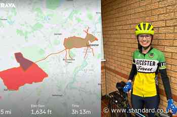 Cyclist creates Christmas-themed routes as part of festive ride challenge