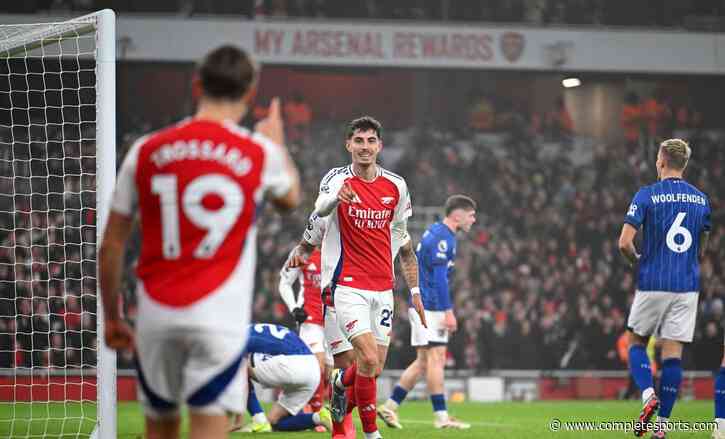 Arsenal Move Up To Second After 1-0 Win Vs Ipswich