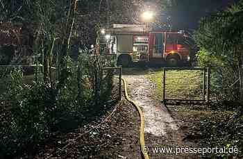 FW Rösrath: Brand in Kleingartensiedlung