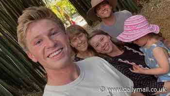 Robert Irwin makes the most of his time off as he enjoys family getaway with mother Terri and sister Bindi over Christmas before I'm A Celebrity duties kick off