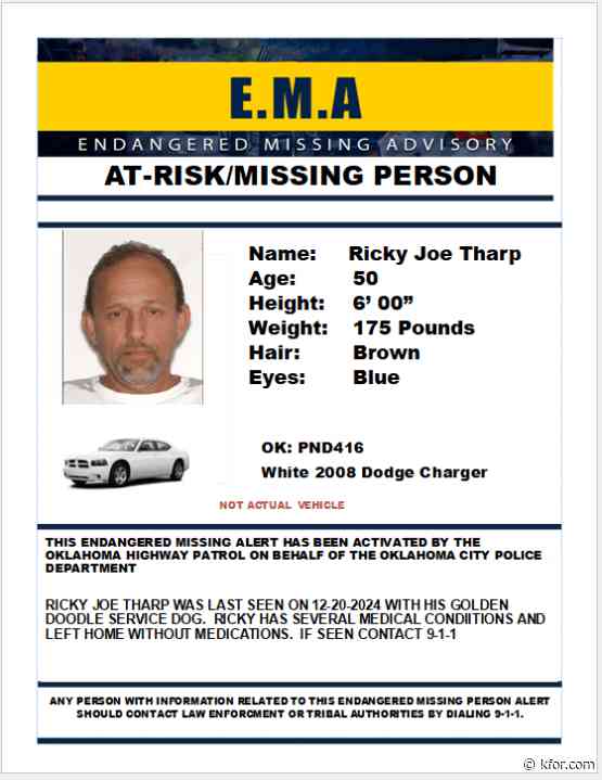 Endangered Missing Advisory for 50-year-old Oklahoma City man