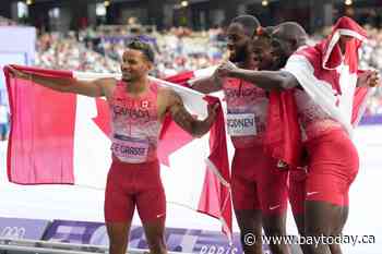 Olympic champion relay sprinters voted The Canadian Press team of the year