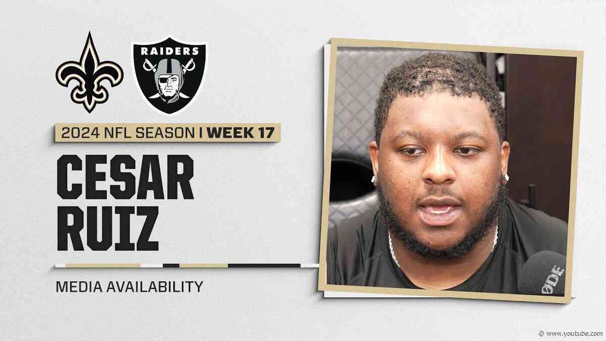 Cesar Ruiz on Raiders defense, final home game | New Orleans Saints