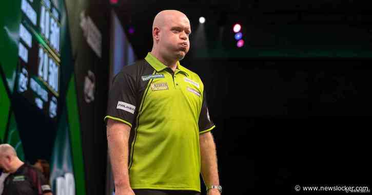 Michael van Gerwen haalt opgelucht adem na zege op Brendan Dolan, Luke Littler op voorsprong