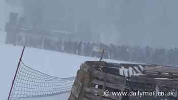 The truth behind outrageous video of hundreds of skiers waiting for ski lift in freezing cold