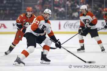 Noah Cates extends goal-scoring streak to 5 games as Flyers beat Ducks 3-1