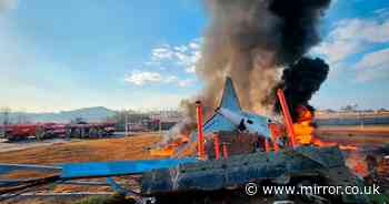 South Korea plane crash: Aircraft carrying 175 passengers smashes into wall at Muan International Airport