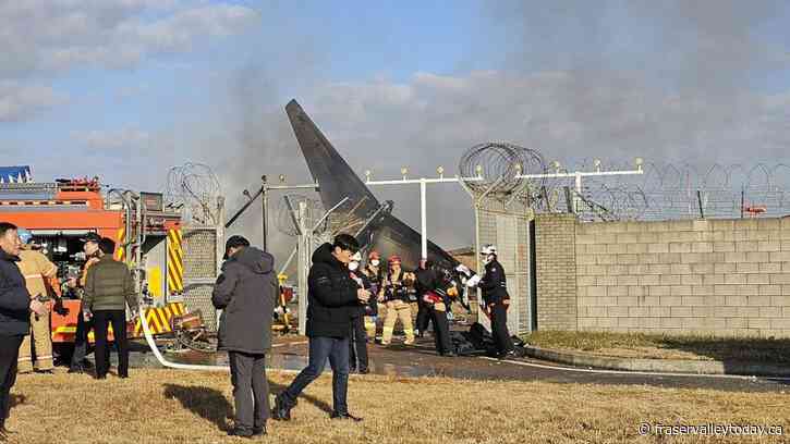 South Korean media report 28 people dead after a plane catches fire at an airport