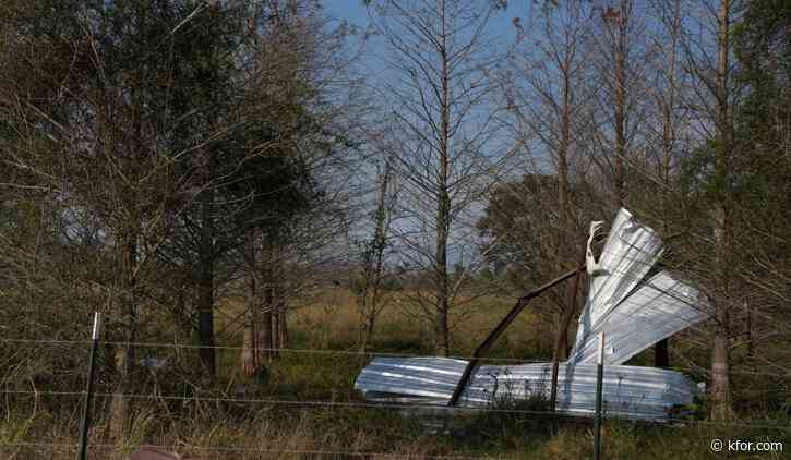 Tornadoes touch down in Texas and Mississippi, killing 2 and injuring 6 others