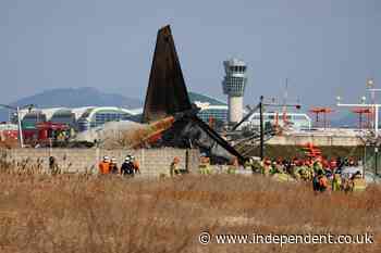 At least 62 people killed as plane veers off runway and catches fire at South Korean airport