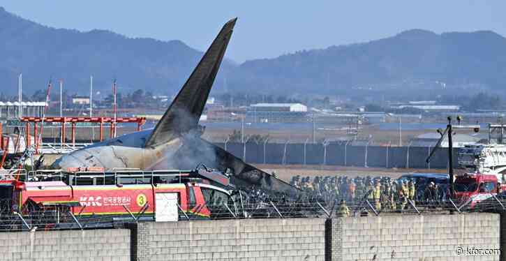 Plane burst into flames after skidding off runway at an airport in South Korea, killing at least 85